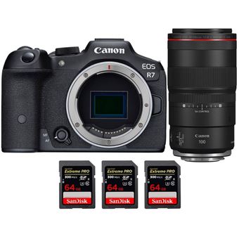 Canon EOS R7 + RF 100mm F2.8 L Macro IS USM + 3 SanDisk 64GB Extreme PRO UHS-II SDXC 300 MB/s + PDF 15 Técnicas para Melhorar as suas Fotografias - 1