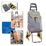 Carrinho de compras e carga GLOBALMIX GT082 | 3 rodas | até 40KG | sobe escadas