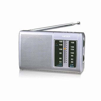Rádio Haeger PR-BIB.001A | Prateado - 1