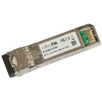 Mikrotik S+85DLC03D módulo de transcetor de rede Fibra óptica 10000 Mbit/s SFP+ 850 nm - 1