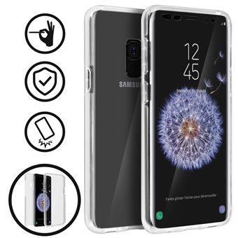 Capa Flip Avizar para Samsung Galaxy S9 360ª de Silicone e policarbonato Transparente - 1