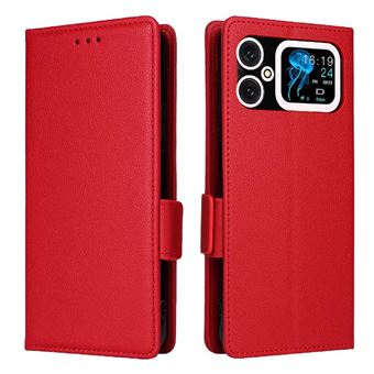 Capa ZURSANA para Cubot A20 | Flip | Pele PU | Fecho Magnético | Porta-cartões | Vermelho - 1