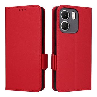 Capa ZURSANA para OPPO A5X 4G/5G | Flip | Pele PU | Fecho Magnético | Porta-cartões | Vermelho - 1