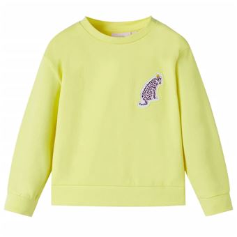 Sweatshirt para criança vidaXL | amarelo 104 | 3 a 4 anos - 1