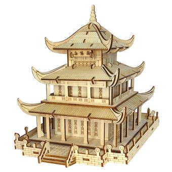 Puzzle 3D HSMY de 125 Peças XF-G008 - Torre Yueyang - 1