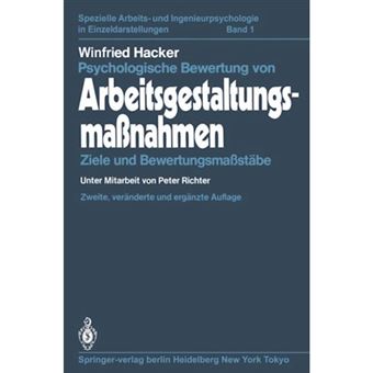 Psychologische Bewertung von Arbeitsgestaltungsmassnahmen - Paperback - 2012 - 1