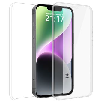 Capa Tumundosmartphone dupla transparente PC + TPU Full Body 360 para iPhone 14 (6.1) - 1