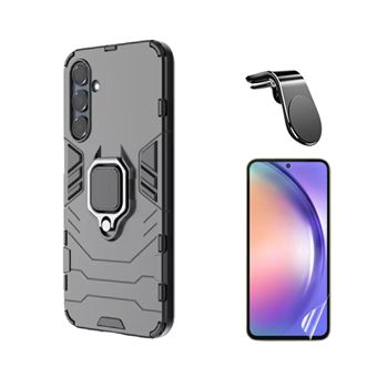Kit Película Hydrogel Frente + Capa Military + Suporte L Phonecare para Samsung Galaxy A36 | Preto - 1
