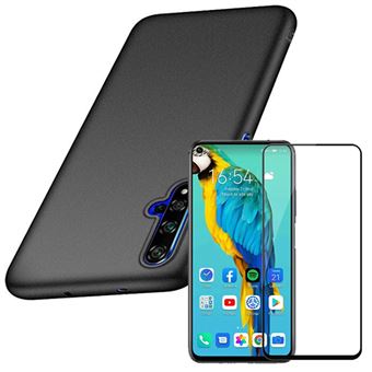 Kit Película de Vidro 5D + Capa SlimShield Phonecare para Huawei Honor 20 Full Cover Preto - 1