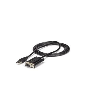 Cabo de Série StarTech.com Cabo Adaptador de USB 1 porta para DCE Série DB9 R232 Null Modem com FTDI | Preto - 1