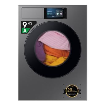 Máquina de Lavar Roupa Samsung WF90F09C4SU3 | 9 Kg | 1400 RPM | A | Prateado - 1