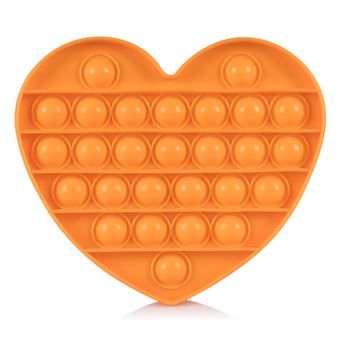 Bubble Pop It DAM | Coração Laranja - 1