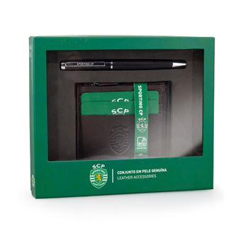 Porta-cartões + Caneta Sporting CP | Castanho - 1
