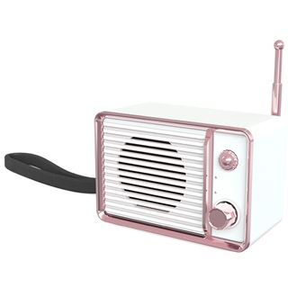 Coluna Lionvolant LPJ917 | Bluetooth | Retro - Branco - 1