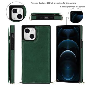 Capa e Tpu + Pu magunivers com Função de deslizamento Anti-Roubo de Bloqueio de Rfid | Absorção Automática Verde para Iphone 13 6.1'' - 1