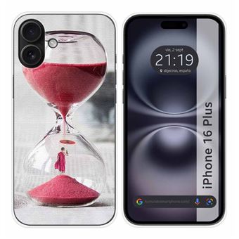 Capa de silicone TUMUNDOSMARTPHONE para iPhone 16 Plus (6.7) | Design de relógio - 1