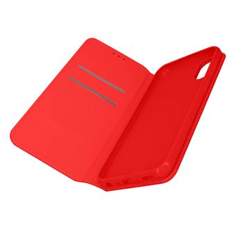 Capa Fólio Avizar Para Galaxy A03 Core Com Função De Suporte Carteira E Vídeo Vermelho - 1