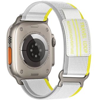 Bracelete tecido Trail adventurer Antiimpacto para Apple Watch Series 8 41mm | Branco - 1