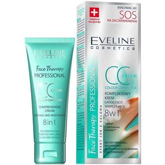 Corretor Eveline Cc Cream Soothing And Moisturising 8 In 1 (Redness) | 30 ml - 1
