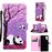 Capa Magunivers PU + TPU Impressão Padrão com Apoio Flor e Panda para Samsung Galaxy Note 10/Note 10 5G_0