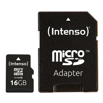 Cartão de Memória Intenso 16GB MicroSDHC | Preto - 1