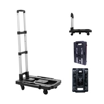 Carrinho de carga GLOBALMIX GT084 | Plataforma ABS Dobrável | Giromax 5 Rodas 360° | capacidade até 100kg - 1