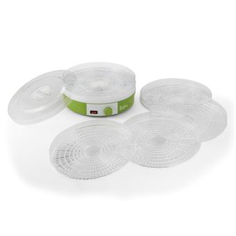 vidaXL Desidratador de alimentos com 10 bandejas, 550W, branco