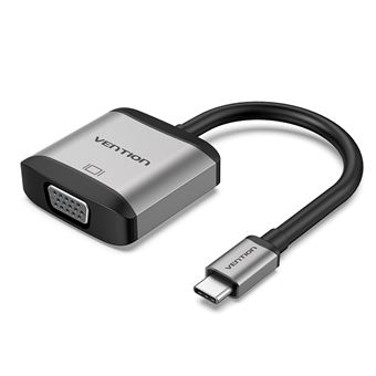 Cabo Adaptador Vention | Conversor Tipo-C para VGA | 0,15 m - Cinzento Metalizado - 1