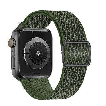 Bracelete Swissten | para Apple Watch 38-41mm | Nylon Verde tropa - 1