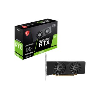 Placa de Vídeo MSI GEFORCE RTX 3050 LP E 6G OC | Preto - 1