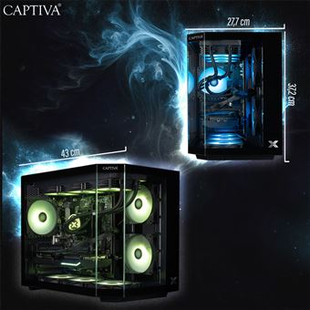 Desktop Gaming CAPTIVA PC Highend Gaming R89-777 (Ryzen 7 5700X/RTX5070 Ti 16GB GDDR7/SSD 2TB/32GB/WLAN/Windows 11 Home 64-bit) | AMD Ryzen 7 5700X | GeForce RTX 5070 Ti | 32 GB | SSD 2TB - 1