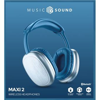 Auscultadores Bluetooth Music Sound MAXI2 | Azul - 1