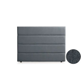 Cabeceira Estofada Moonia Genova Aqualine | 145 X 120 X 8 cm | Cinza Escuro - 1