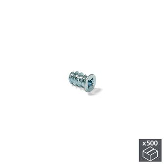 Parafusos Emuca com Cabeça Plana Pozidrive | D. 6,2 mm | 13 mm | Euro | Aço | Zincado | 500 Ud. - 1