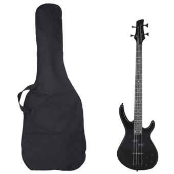 Baixo elétrico vidaXL | para iniciantes com saco 4/4 46" preto - 1