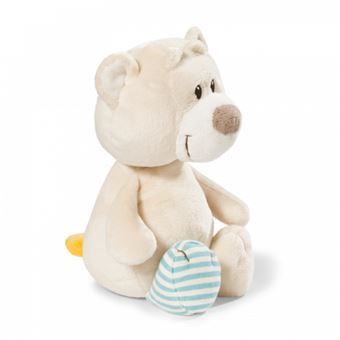 NICI 39684 Urso de brincar Pelúcia Bege, Azul peluche - 1