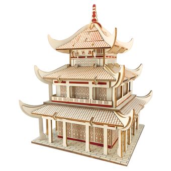 Puzzle 3D HSMY de 76 Peças XF-G008H - Torre Yueyang - 1