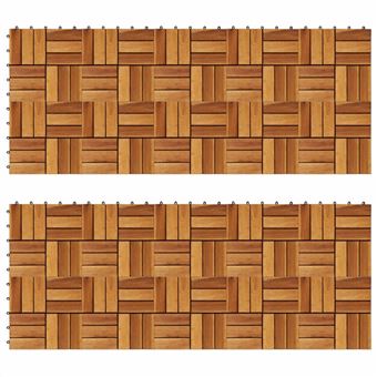 Pavimento de Madeira vidaXL Acácia Conjunto de 20 Peças 30 x 30 cm - 1
