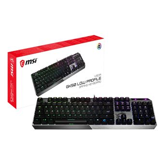 Teclado Gaming com Fios MSI Vigor GK50 Low Profile | Idioma: Inglês US | Metálico - 1