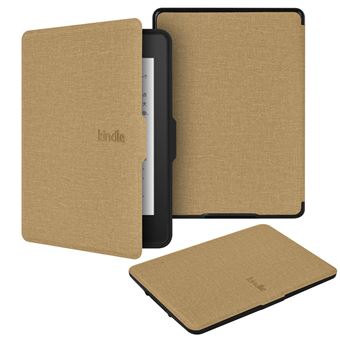 Capa FLOODKING para Amazon Kindle paperwhite4 | Tecido com TPU Macio | Modo Automático | Dourado - 1