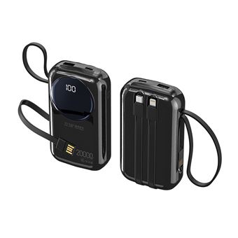 Powerbank SZSMART R37C PD 35W/Android 66W | FastCharge | com cabo de carregamento incluído | 20000mAh | Preto - 1