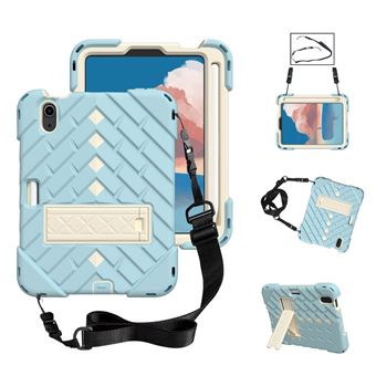 Capa e TPU Padrão de Diamante, Híbrido com Suporte e Alça Azul gelo Magunivers para iPad mini (2021) - 1