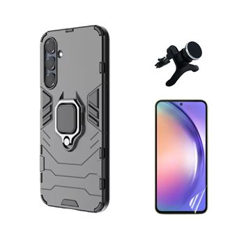 Kit Película Hydrogel Frente + Capa Military + Suporte Reforçado Phonecare para Samsung Galaxy A36 | Preto - 1