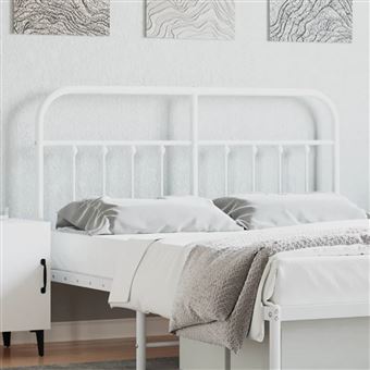 Cabeceira de substituição vidaXL | 135 cm | metal branco - 1
