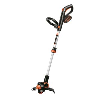 Roçadeira e aparadora de relva worx wg163e.1 30 cm preto, laranja, prateado bateria