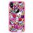Capa Tpu Hapdey para Iphone X - Xs | Design Padrão de Grafite | Rabiscos de Estilo Feminino - Rosa_0