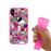 Capa Tpu Hapdey para Iphone X - Xs | Design Padrão de Grafite | Rabiscos de Estilo Feminino - Rosa_3