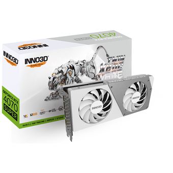 Placa de Vídeo Inno3D GEFORCE RTX 4070 SUPER TWIN X2 OC | Cinzento, Branco - 1