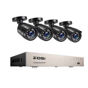 Kit ZOSI 4 Câmaras Videovigilância CCTV | Pretas - 1