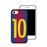 Capa Hapdey para iPhone 7 - 8 Design Ilustração de Futebol, Número 10 em Silicone Flexível e TPU Preto_2